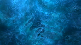blue, space art, sky HD wallpaper