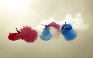photography air craft air formation display, contrails, airshows, smoke, vehicle HD wallpaper