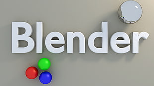 Blender free standing letter decor