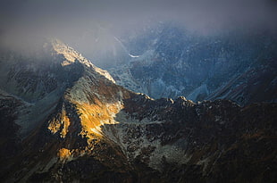 mountain peak, nature, photography, landscape, snowy peak HD wallpaper