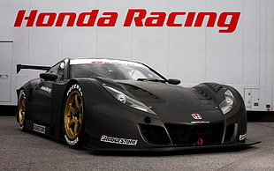 black Honda touring car, car, Honda NSX