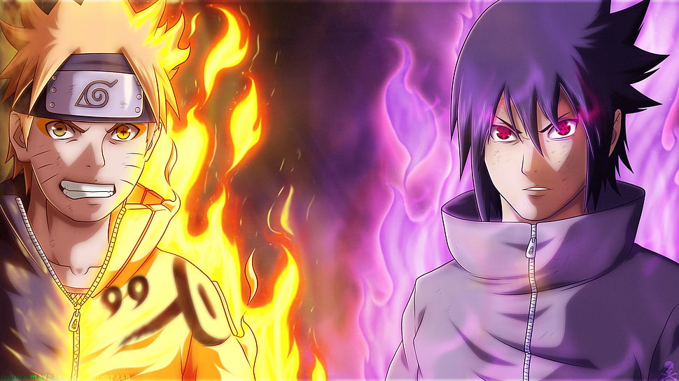 Naruto Shippuden Sasuke and Naruto photo HD wallpaper