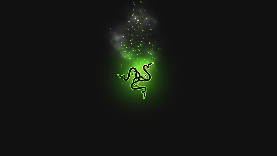 Razer logo, minimalism, logo, Razer HD wallpaper