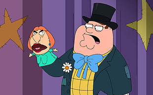The Simpsons character, Family Guy, Peter Griffin, Lois Griffin HD wallpaper