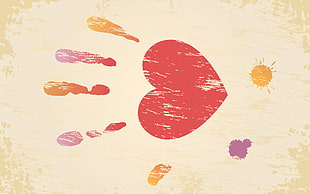 multi-colored handprint illustration