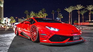 red Lamborghini sports car, Lamborghini, Lamborghini Huracan, red