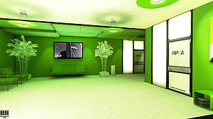 green and white floral area rug, Mirror's Edge, city, video games, green