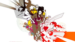 black-haired anime, Samurai Champloo, anime, Fuu, illustration