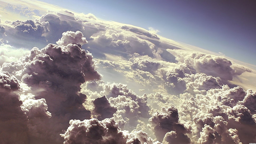 white and gray clouds at daytime HD wallpaper