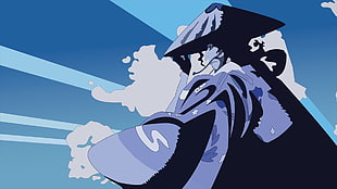 blue and black cartoon character animated photo HD wallpaper