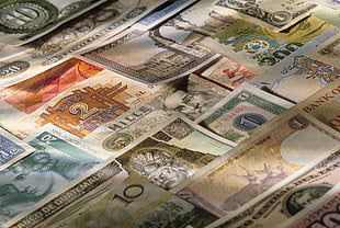photo of banknote lot HD wallpaper