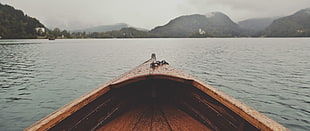 black and brown wooden table, ultra-wide, photography, boat