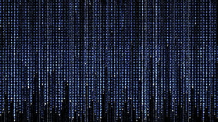 blue matrix code, The Matrix HD wallpaper