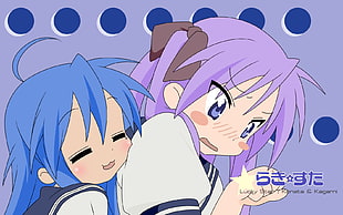 two girl anime illustration