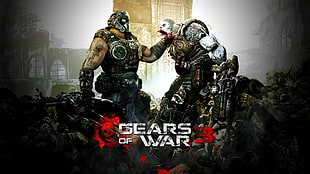 Gears of War 3 digital wallpaper
