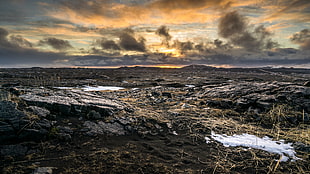 gray stones under clouds photography, iceland
