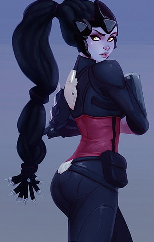 Overwatch, digital art, artwork, Black Widow (Overwatch) HD wallpaper