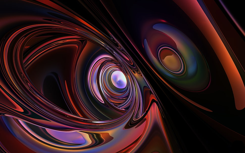 multicolored abstract illustration HD wallpaper