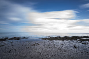 body of water, beach, sky, landscape, clouds HD wallpaper