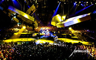 Metallica band performing on stage HD wallpaper