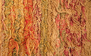 close up photography of red, brown, and gray textile HD wallpaper