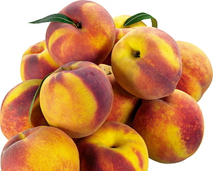 pile of peach fruit
