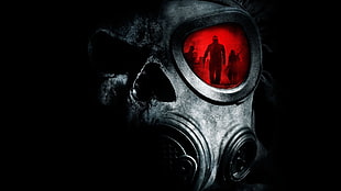reflection on gas mask len HD wallpaper