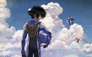 Gundam pilot anime wallpaper, mech, Gundam, robot