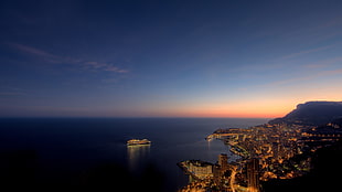 city skyline, cityscape, sunset, Monaco, sky