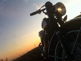 black cruiser motorcycle, motorcycle, 1968 BSA lightning HD wallpaper