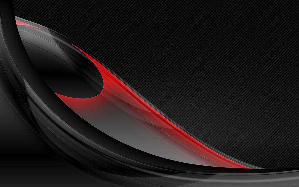 Form,  Ball,  Black,  Red HD wallpaper