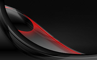 Form,  Ball,  Black,  Red HD wallpaper