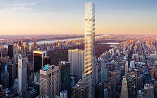 gray building, city, cityscape, New York City, skyscraper