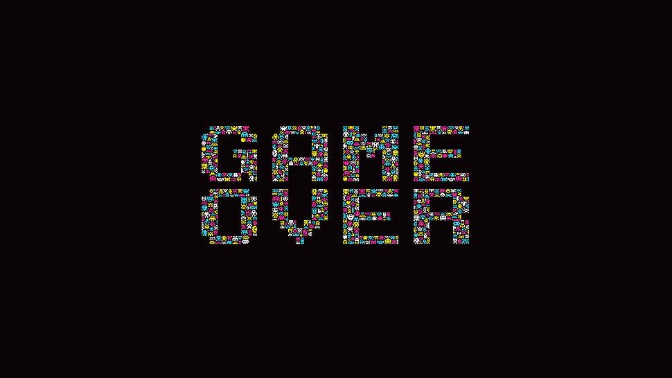 game over text HD wallpaper