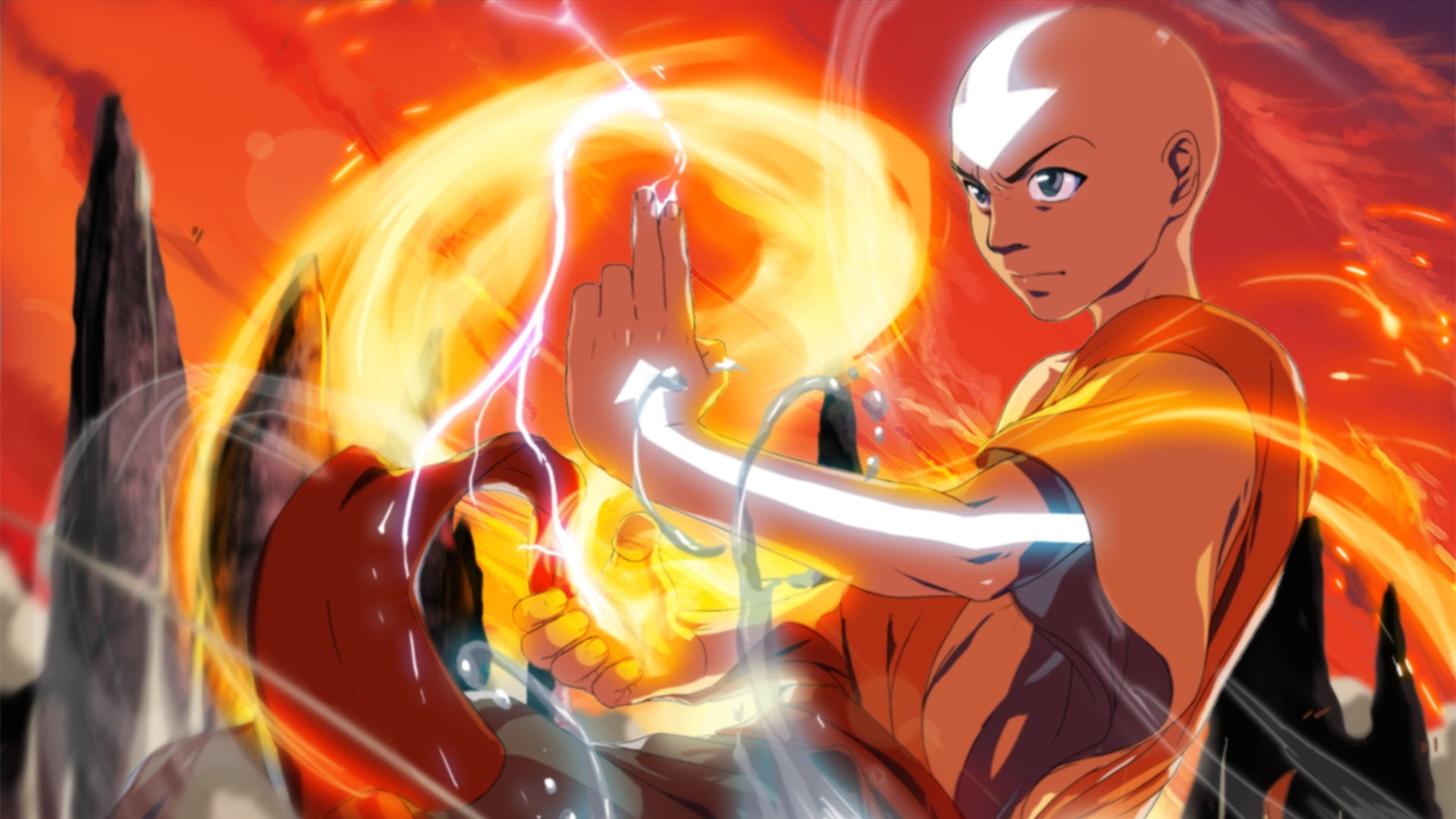 Legend Of Aang Illustration Avatar The Last Airbender Aang Hd