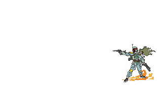 Star Wars Boba Fett illustration, Star Wars, Boba Fett, minimalism
