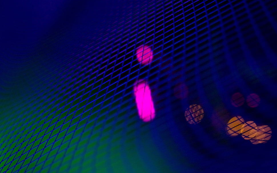 blue, pink, and green light digital wallpaper HD wallpaper