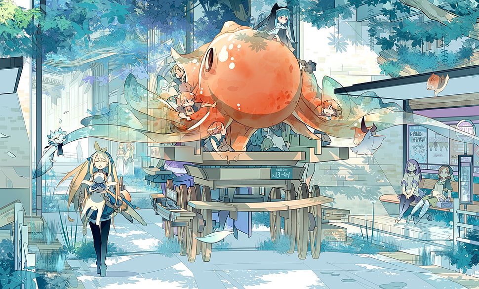 anime digital wallpaper, anime HD wallpaper