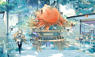 anime digital wallpaper, anime