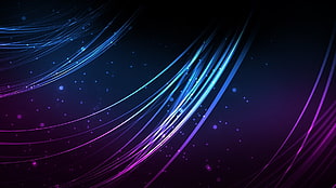 blue and purple digital wallpaper, purple, blue, colorful, abstract HD wallpaper