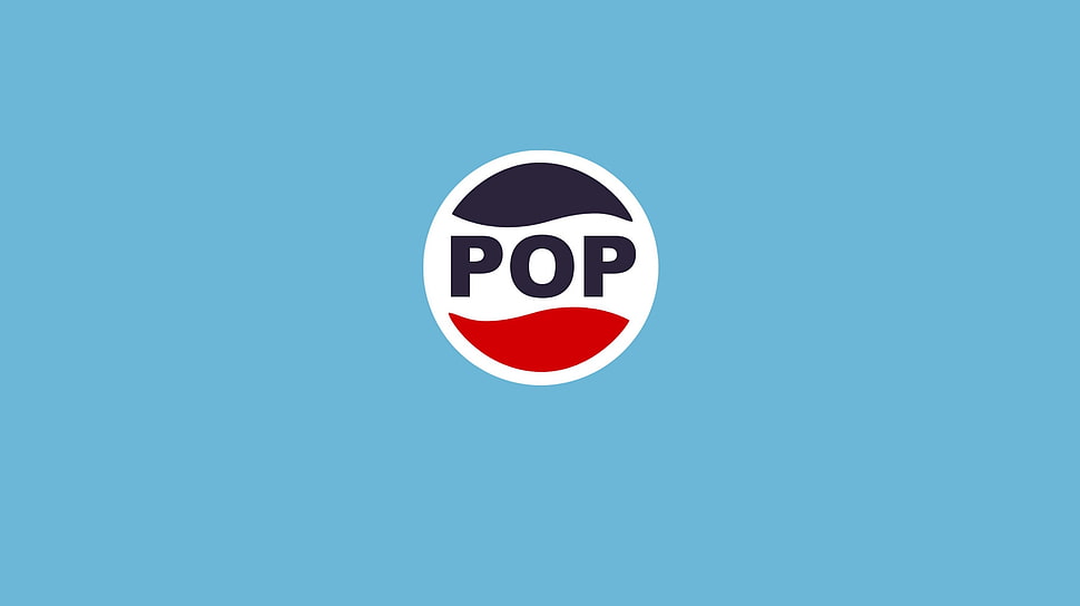 red, white, and blue Pop logo, music, pop music, Pepsi, blue HD wallpaper