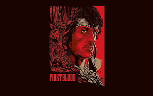 First Blood poster, movies, artwork