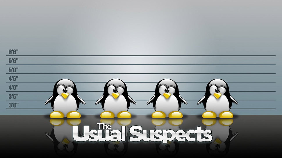The Usual Suspects poster, Linux, Tux HD wallpaper