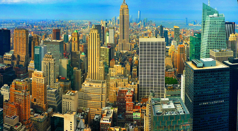 New York City skyline during daytime HD wallpaper