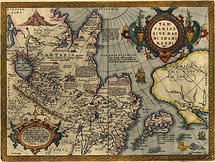 white map painting, map