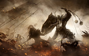 Guild Wars 2 game illustration, Diablo III, Diablo, video games, fantasy art