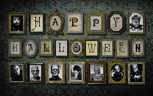 photo frame lot, Halloween HD wallpaper