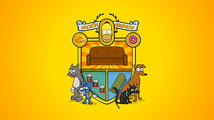 The Simpsons booth illustration