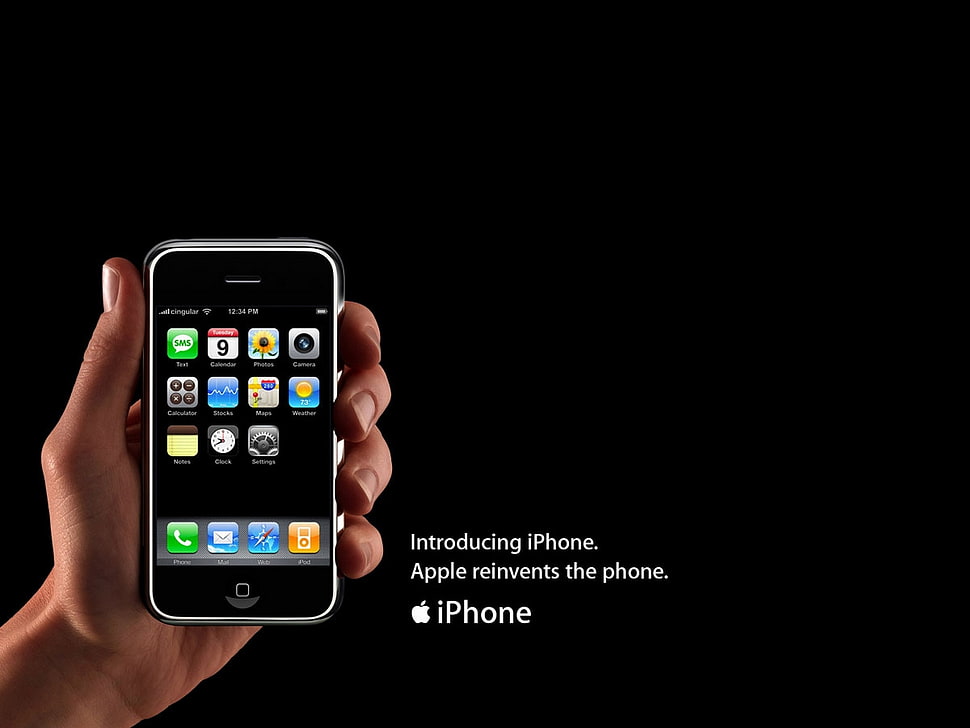 person holding black iPhone 4 HD wallpaper
