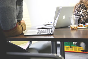 person facing laptop computer